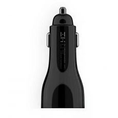 Автомобильное зарядное устройство Xiaomi ZMI Metal Car Charger, USB + USB type-C, 5A черный
