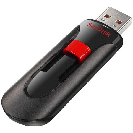 Флешка Sandisk 128Gb Cruzer Glide SDCZ60-128G-B35 USB2.0 черный красный
