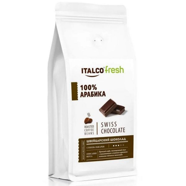 Кофе зерновой Italco Swiss chocolate обжарка средняя 1 шт 0,5 кг