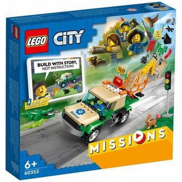 Конструктор Lego CITY МИССИЯ ПО СПАСЕНИЮ ДИКИХ ЖИВОТНЫХ 60353, 246 деталей