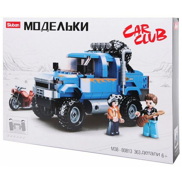 Конструктор Sluban Model Brick Внедорожник синий M38-B0813 363 деталей