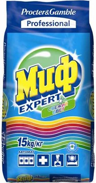 Стиральный порошок Миф Автомат Expert Свежий цвет 15кг